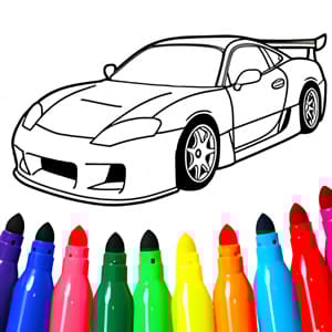 Kids Vehicles Coloring Book