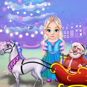 Little Girl Clean Christmas Carriage