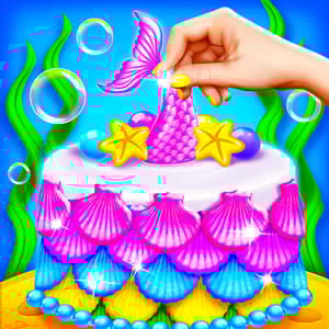 Mermaid Glitter Cake Maker