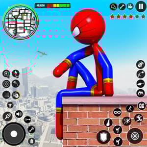Stick Rope Hero